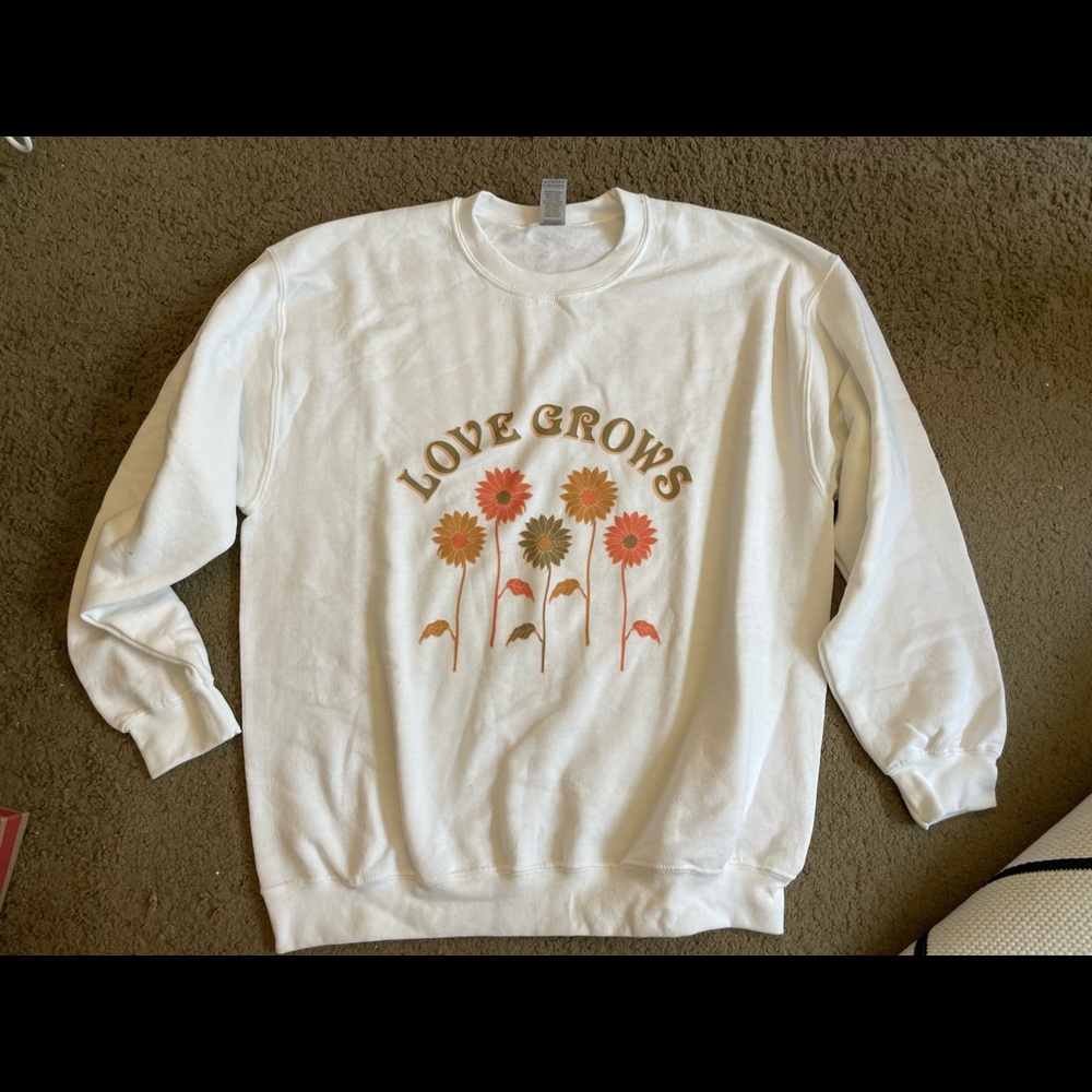 love grows sweatshirt